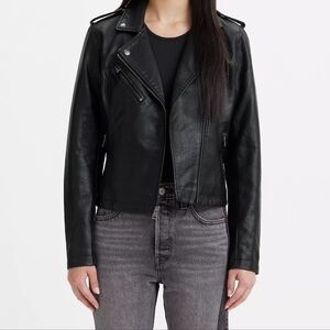 Levi's Women's Classic Black Leather Jacket